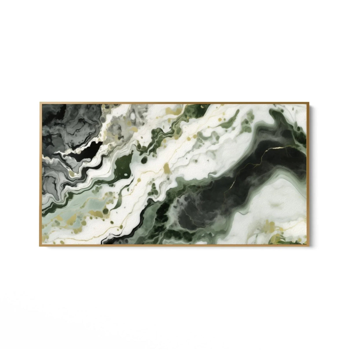 Quadro Stampa su Tela Delicato Marmo Verde - CupidoDesign