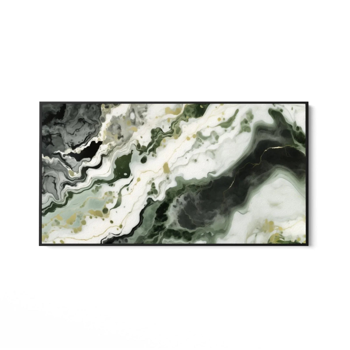 Quadro Stampa su Tela Delicato Marmo Verde - CupidoDesign
