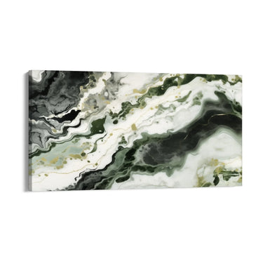 Quadro Stampa su Tela Delicato Marmo Verde - CupidoDesign