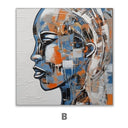 Quadro Stampa su Tela Dialogo Silenzioso - CupidoDesign
