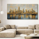 Quadro Stampa su Tela Disegno Dorato - CupidoDesign