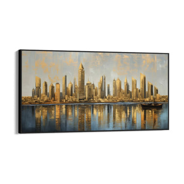 Quadro Stampa su Tela Disegno Dorato - CupidoDesign