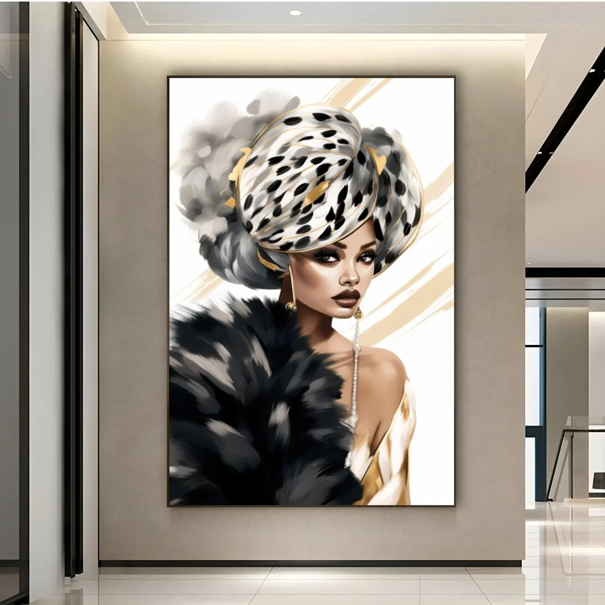 Quadro Stampa su Tela Diva delle Sfumature - CupidoDesign