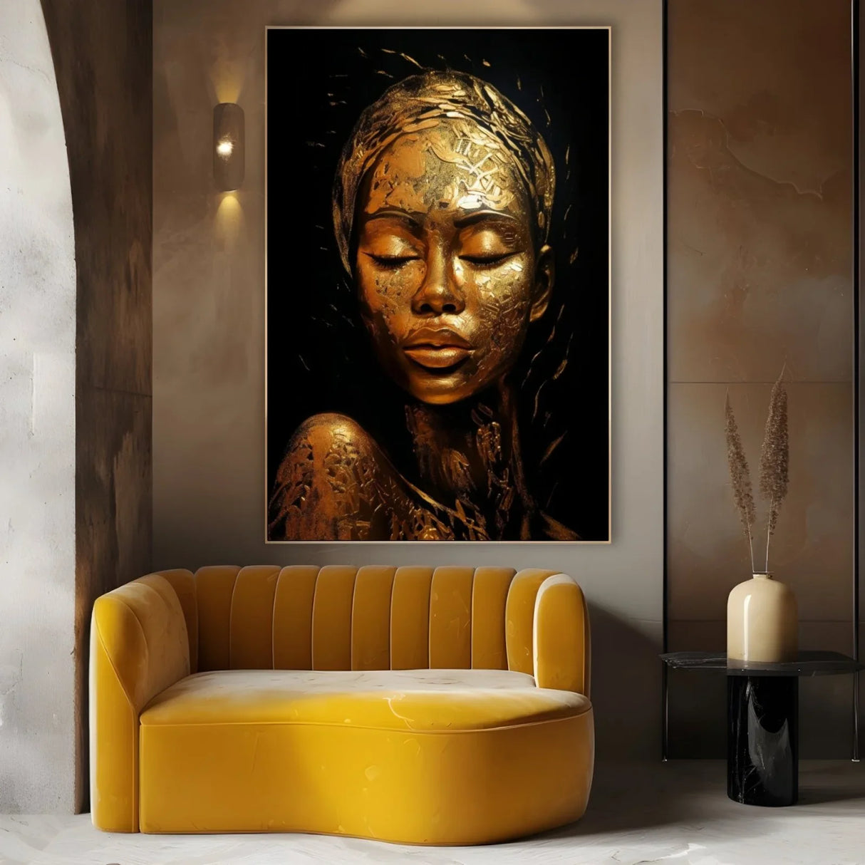 Quadro Stampa su Tela Diva d'Oro - CupidoDesign