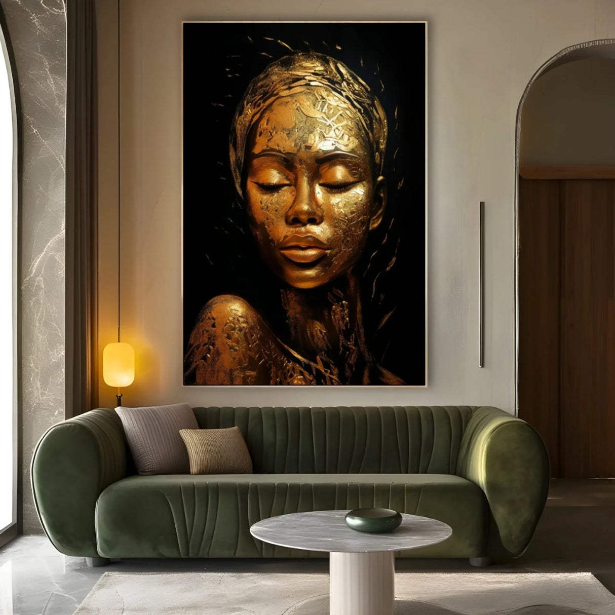 Quadro Stampa su Tela Diva d'Oro - CupidoDesign