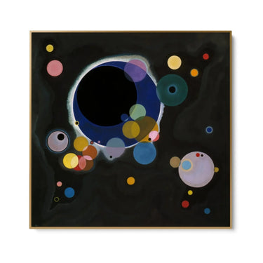 Quadro Stampa su Tela Diversi Cerchi, Wassily Kandinsky - CupidoDesign