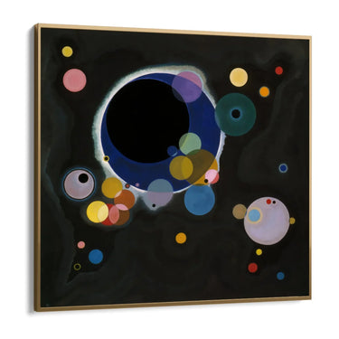 Quadro Stampa su Tela Diversi Cerchi, Wassily Kandinsky - CupidoDesign