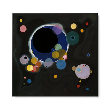 Quadro Stampa su Tela Diversi Cerchi, Wassily Kandinsky - CupidoDesign