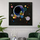 Quadro Stampa su Tela Diversi Cerchi, Wassily Kandinsky - CupidoDesign