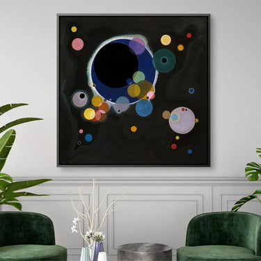 Quadro Stampa su Tela Diversi Cerchi, Wassily Kandinsky - CupidoDesign