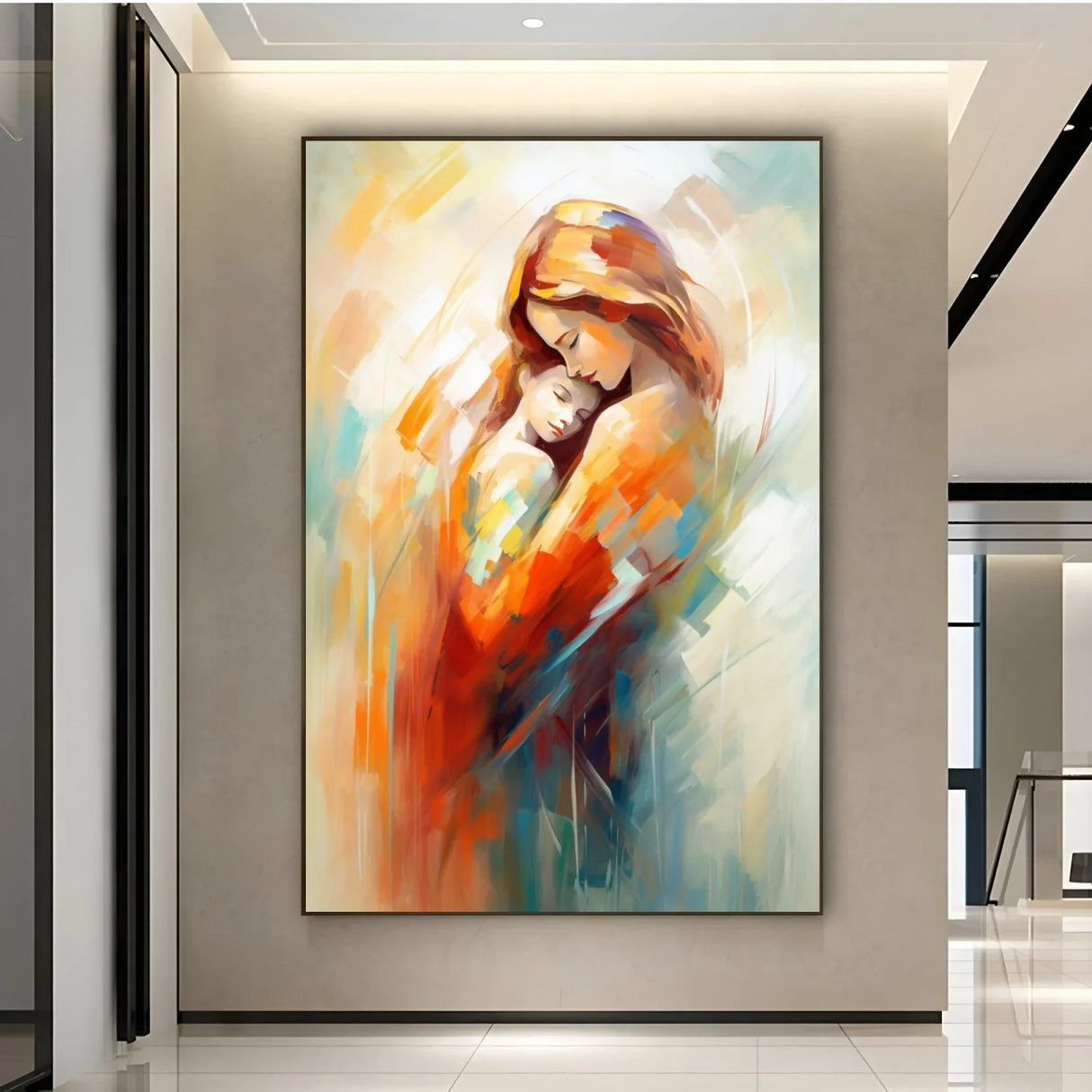 Quadro Stampa su Tela Dolce abbraccio - CupidoDesign