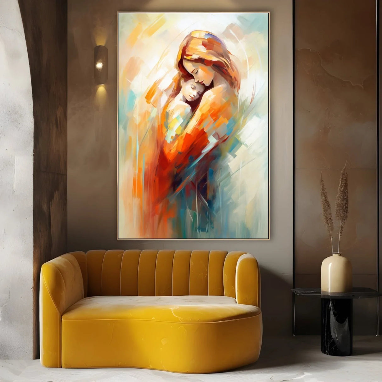 Quadro Stampa su Tela Dolce abbraccio - CupidoDesign