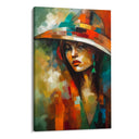Quadro Stampa su Tela Donna con cappello - CupidoDesign