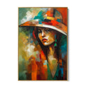 Quadro Stampa su Tela Donna con cappello - CupidoDesign
