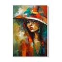 Quadro Stampa su Tela Donna con cappello - CupidoDesign