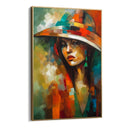 Quadro Stampa su Tela Donna con cappello - CupidoDesign