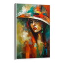 Quadro Stampa su Tela Donna con cappello - CupidoDesign