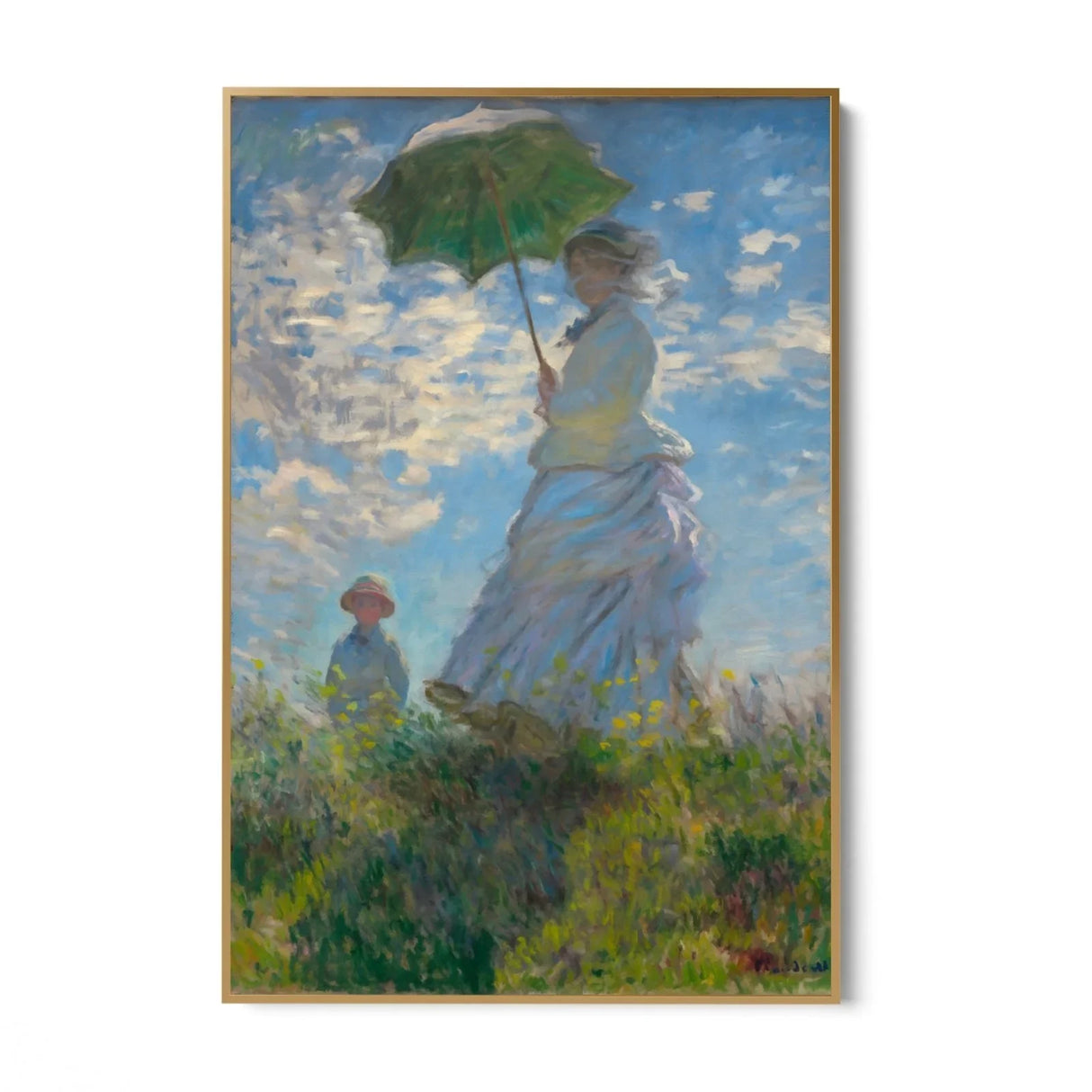 Quadro Stampa su Tela Donna con un ombrellone, Claude Monet - CupidoDesign
