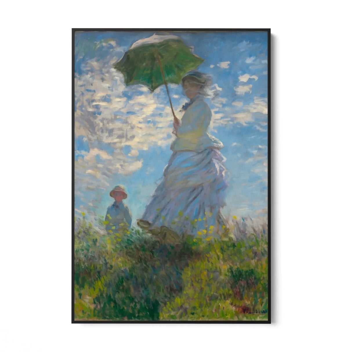 Quadro Stampa su Tela Donna con un ombrellone, Claude Monet - CupidoDesign