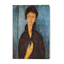 Quadro Stampa su Tela Donna dagli occhi azzurri, Amedeo Modigliani - CupidoDesign
