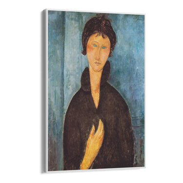 Quadro Stampa su Tela Donna dagli occhi azzurri, Amedeo Modigliani - CupidoDesign