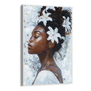 Quadro Stampa su Tela Donna di fiori - CupidoDesign