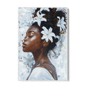 Quadro Stampa su Tela Donna di fiori - CupidoDesign