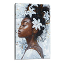 Quadro Stampa su Tela Donna di fiori - CupidoDesign