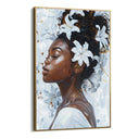 Quadro Stampa su Tela Donna di fiori - CupidoDesign