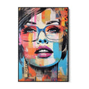 Quadro Stampa su Tela Donna Graffiti - CupidoDesign