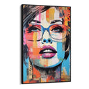 Quadro Stampa su Tela Donna Graffiti - CupidoDesign