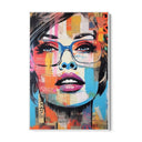 Quadro Stampa su Tela Donna Graffiti - CupidoDesign