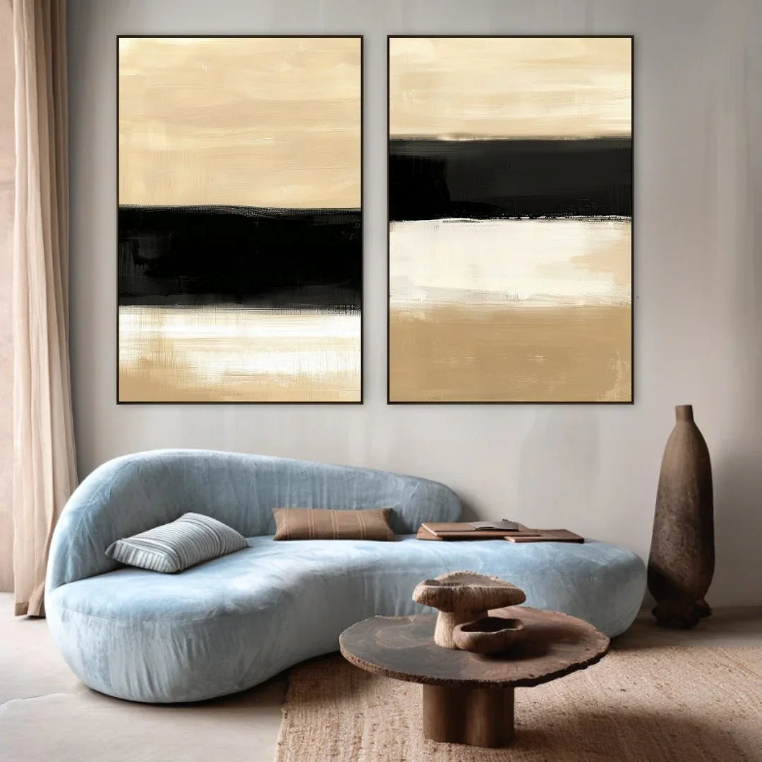 Quadro Stampa su Tela Dualità Contemporanea - CupidoDesign