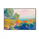 Quadro Stampa su Tela Due donne sulla riva del Mediterraneo, Henri Edmond Cross (1896) - CupidoDesign