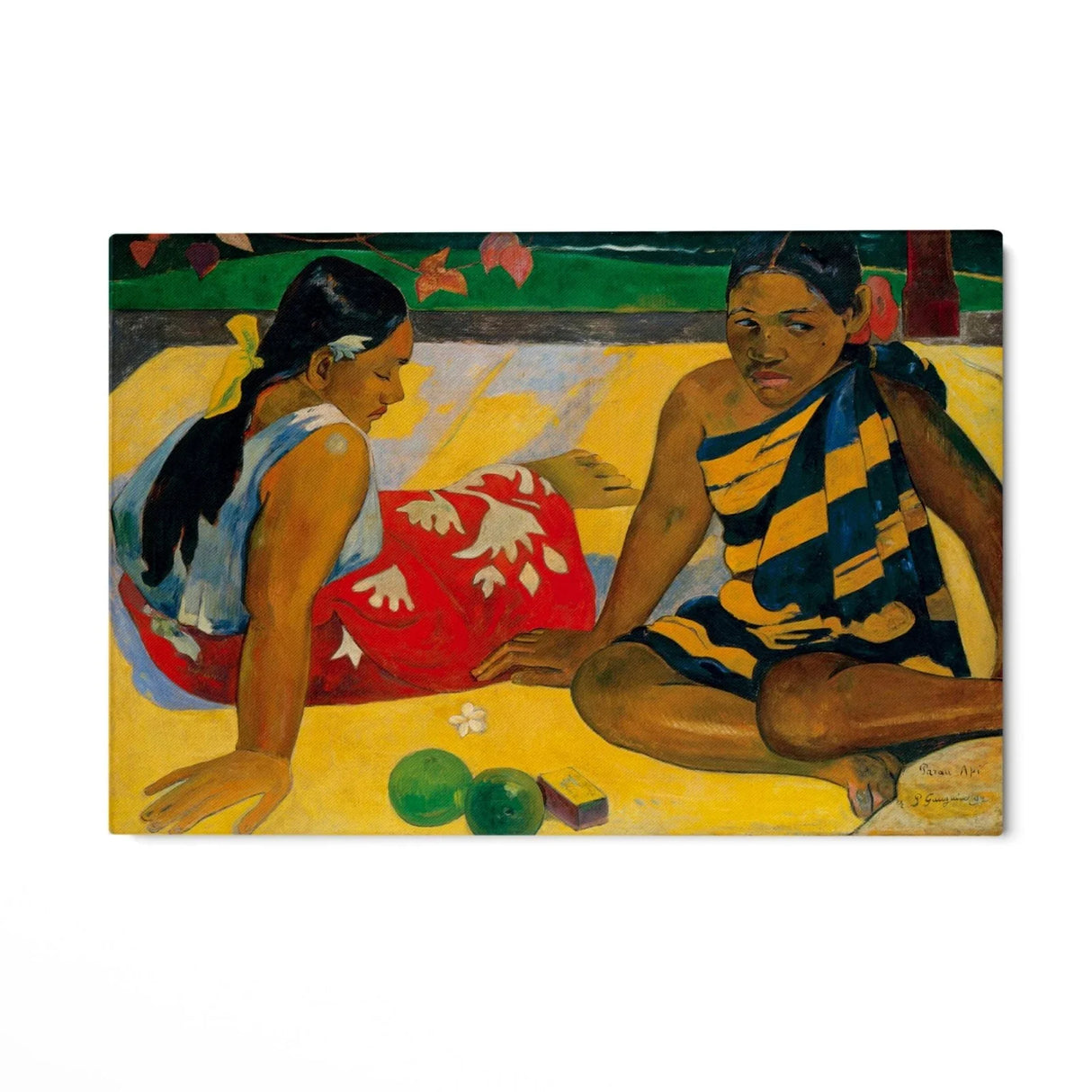 Quadro Stampa su Tela Due donne tahitiane II, Paul Gaugin - CupidoDesign