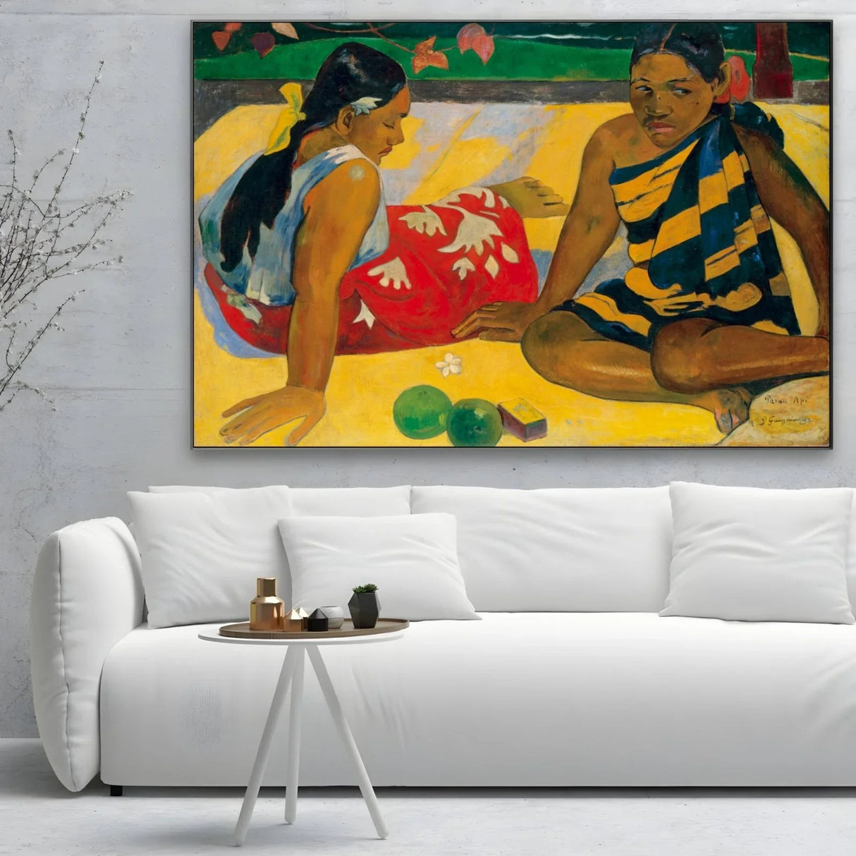 Quadro Stampa su Tela Due donne tahitiane II, Paul Gaugin - CupidoDesign