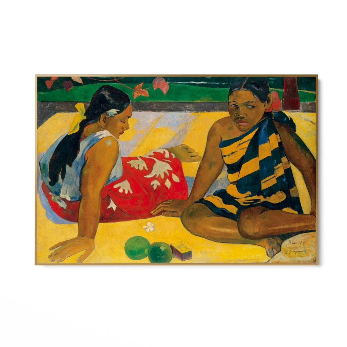Quadro Stampa su Tela Due donne tahitiane II, Paul Gaugin - CupidoDesign