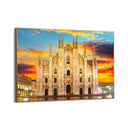 Quadro Stampa su Tela Duomo di Milano al Tramonto, Italia - CupidoDesign