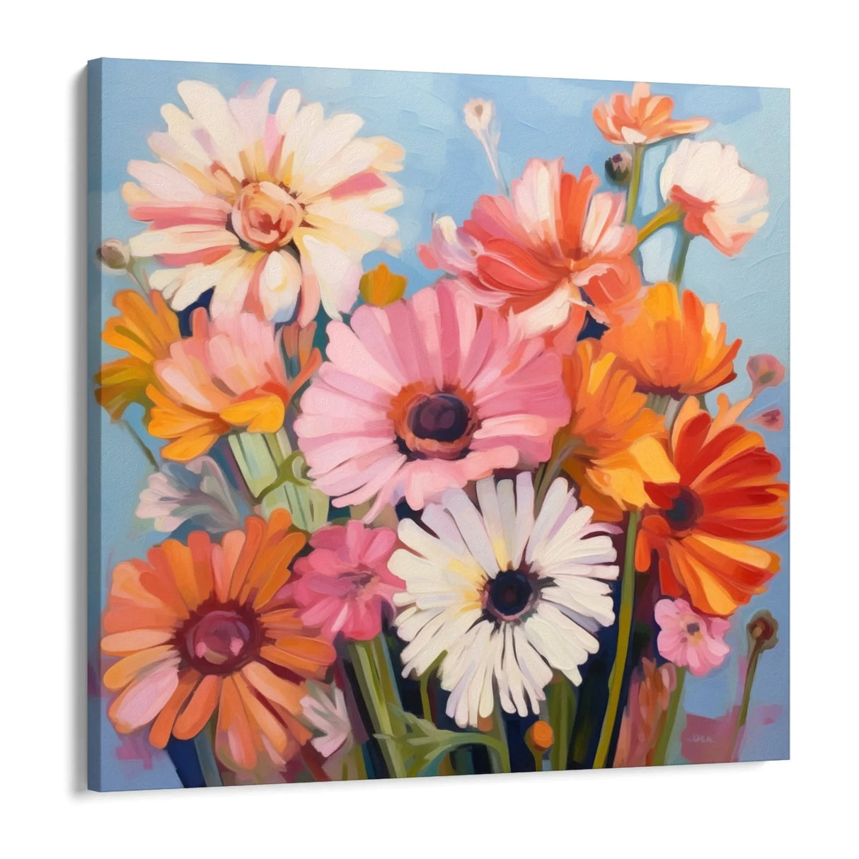 Quadro Stampa su Tela Echi di Fiori Selvaggi - CupidoDesign