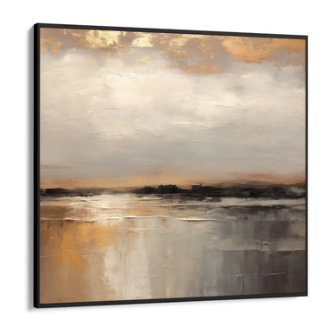 Quadro Stampa su Tela Eclissi dorata - CupidoDesign