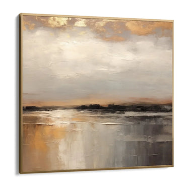 Quadro Stampa su Tela Eclissi dorata - CupidoDesign