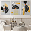 Quadro Stampa su Tela Eclissi Geometriche - CupidoDesign