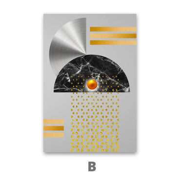 Quadro Stampa su Tela Eclissi Geometriche - CupidoDesign