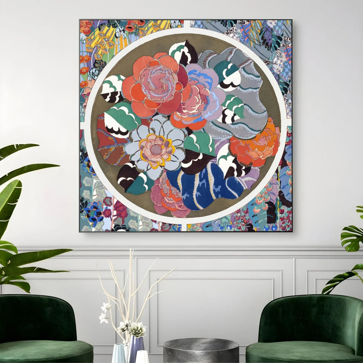 Quadro Stampa su Tela Édouard Bénédictus, Variations Quatre-Vingt-Six Motifs Décoratifs En Vingt Planches - CupidoDesign
