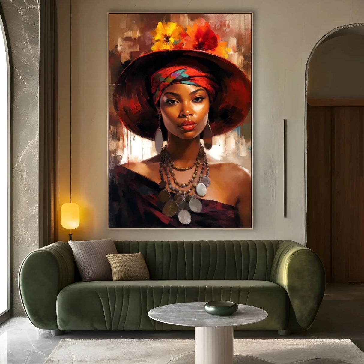 Quadro Stampa su Tela Eleganza Africana - CupidoDesign