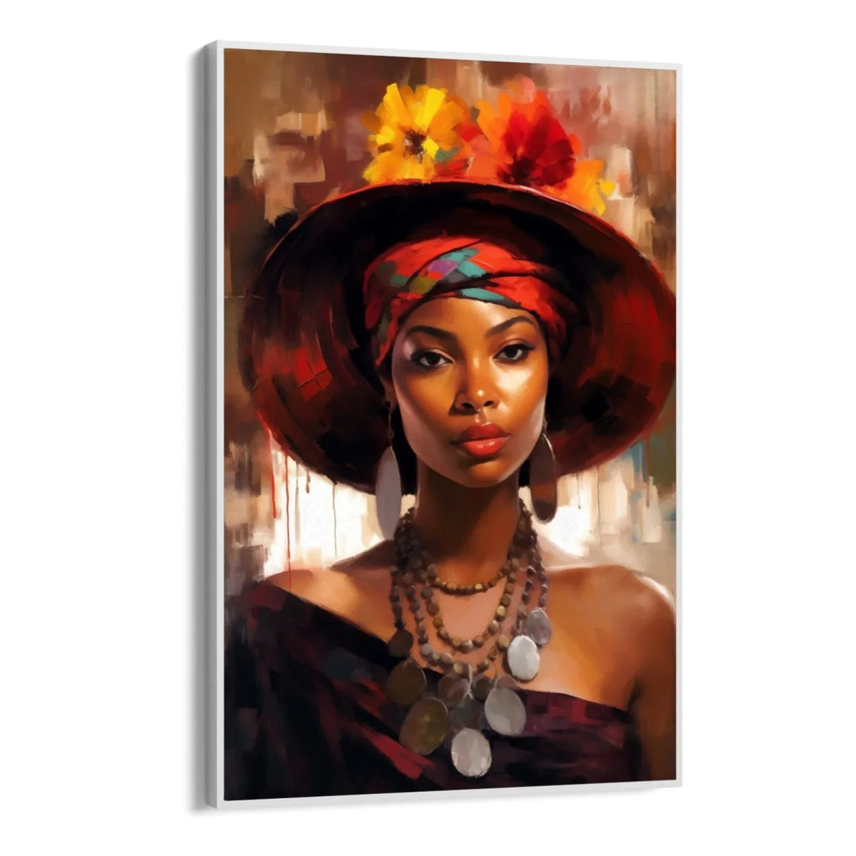 Quadro Stampa su Tela Eleganza Africana - CupidoDesign