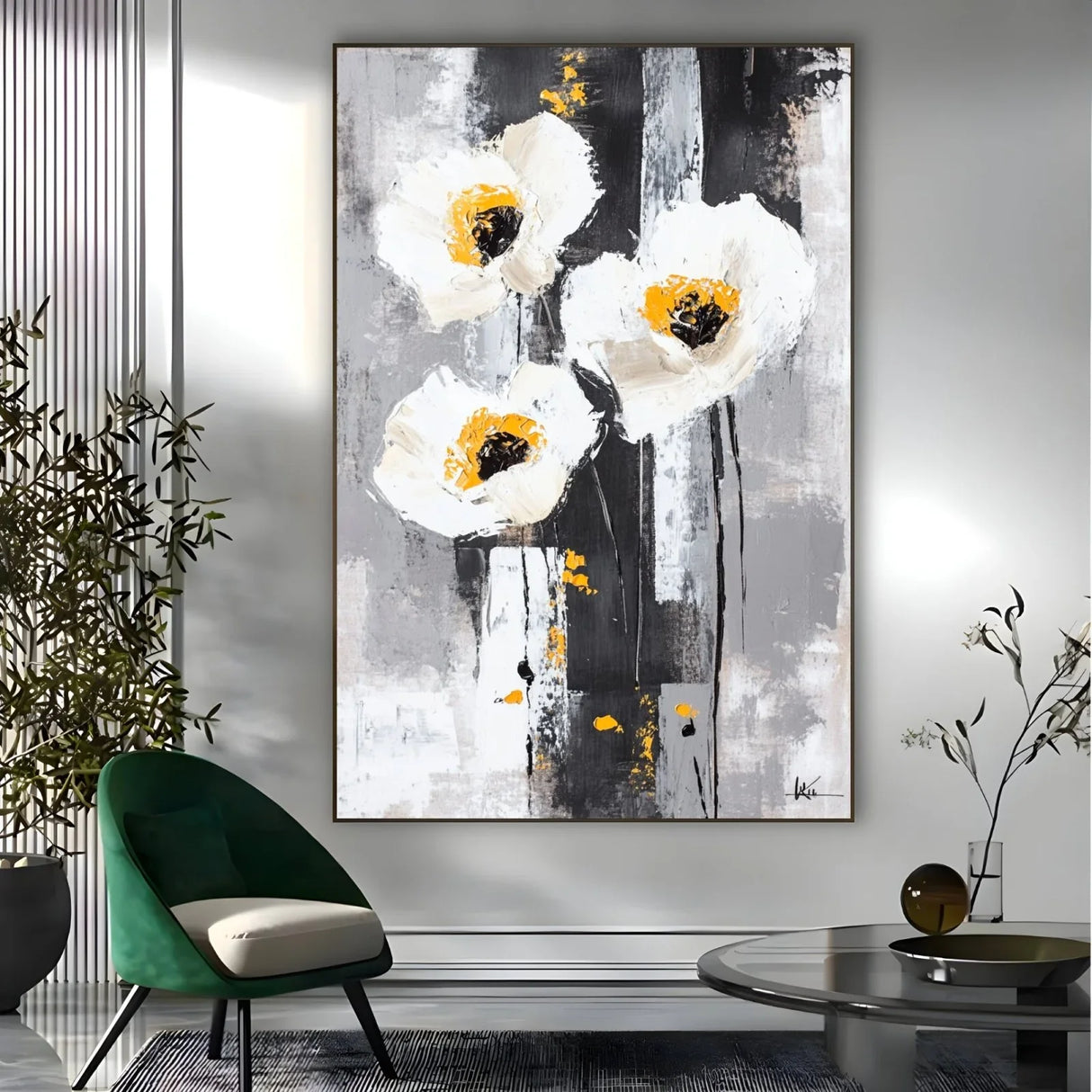 Quadro Stampa su Tela Eleganza Bianca - CupidoDesign