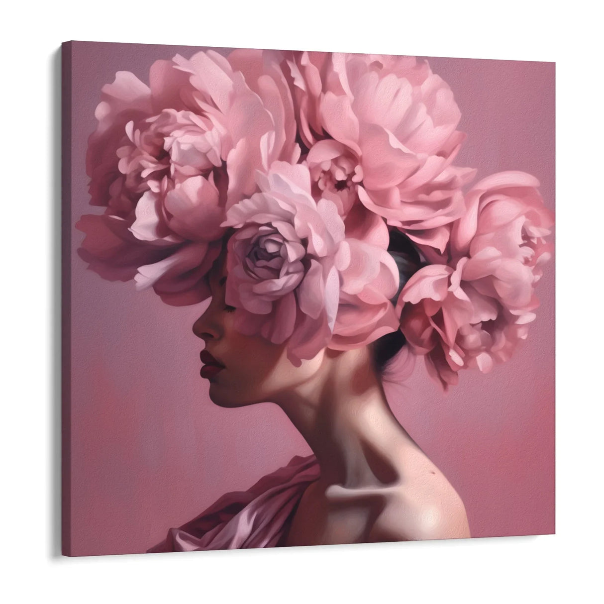 Quadro Stampa su Tela Eleganza Rosa - CupidoDesign