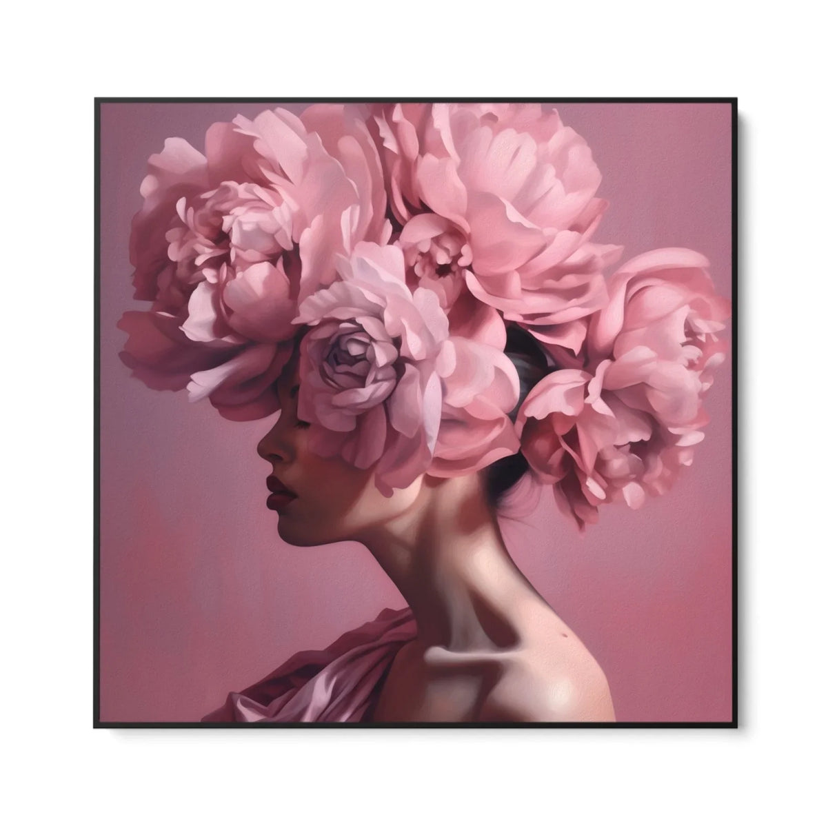 Quadro Stampa su Tela Eleganza Rosa - CupidoDesign