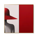 Quadro Stampa su Tela Eleganza rubino - CupidoDesign